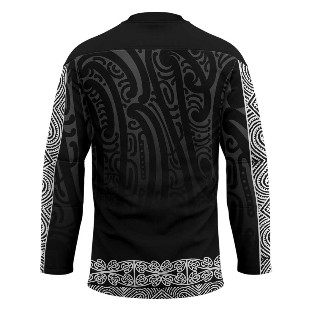 New Zealand Maori Kowhaiwhai Hockey Jersey Pango Maui and Mangopare - Polynesian Pride