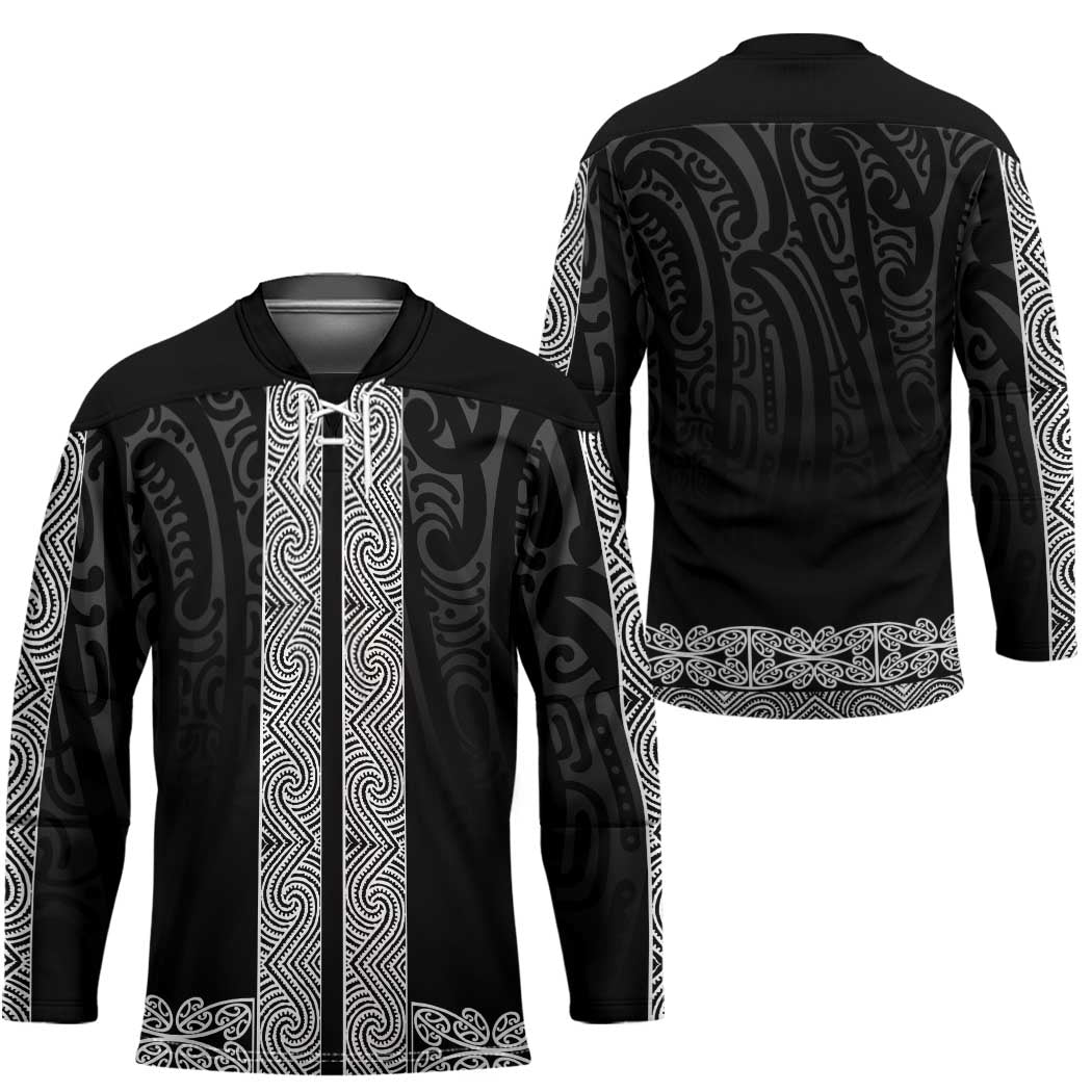 New Zealand Maori Kowhaiwhai Hockey Jersey Pango Maui and Mangopare - Polynesian Pride