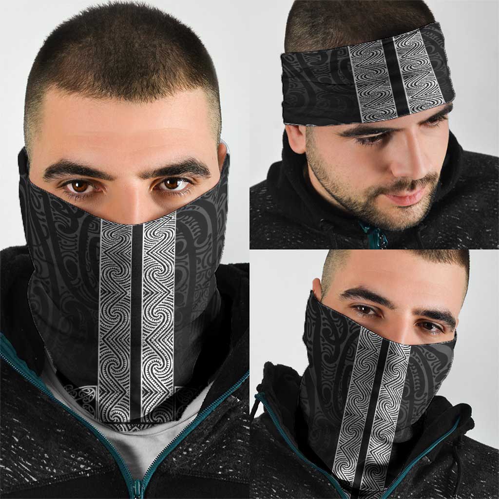 New Zealand Maori Kowhaiwhai Neck Gaiter Pango Maui and Mangopare - Polynesian Pride