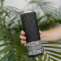 New Zealand Maori Kowhaiwhai Skinny Tumbler Pango Maui and Mangopare LT9 - Polynesian Pride