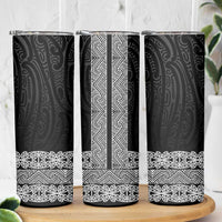 New Zealand Maori Kowhaiwhai Skinny Tumbler Pango Maui and Mangopare LT9 - Polynesian Pride