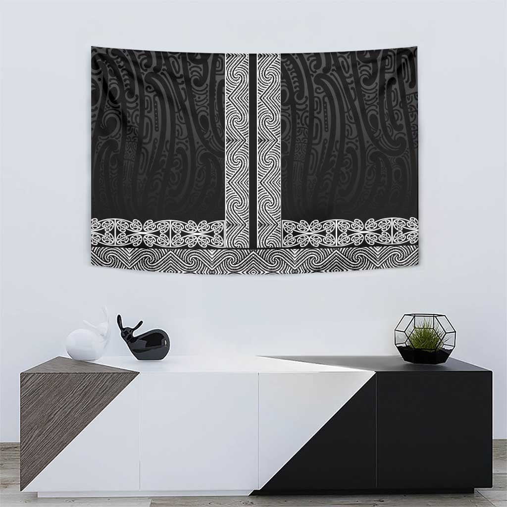 New Zealand Maori Kowhaiwhai Tapestry Pango Maui and Mangopare