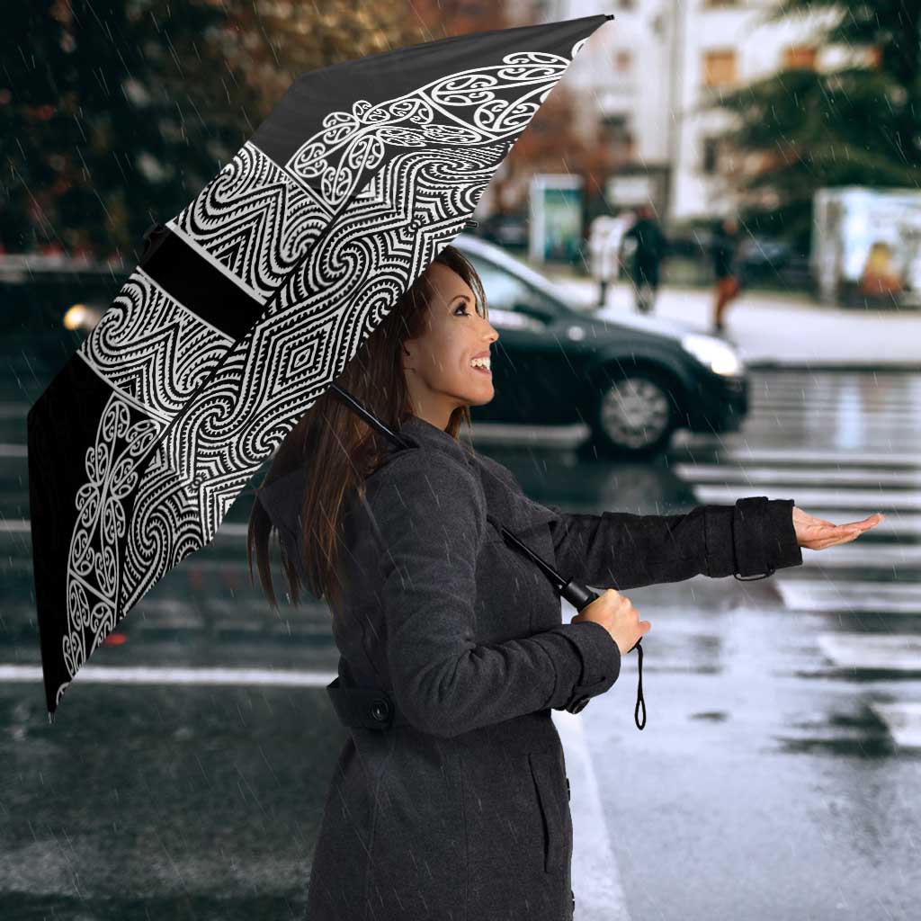 New Zealand Maori Kowhaiwhai Umbrella Pango Maui and Mangopare - Polynesian Pride