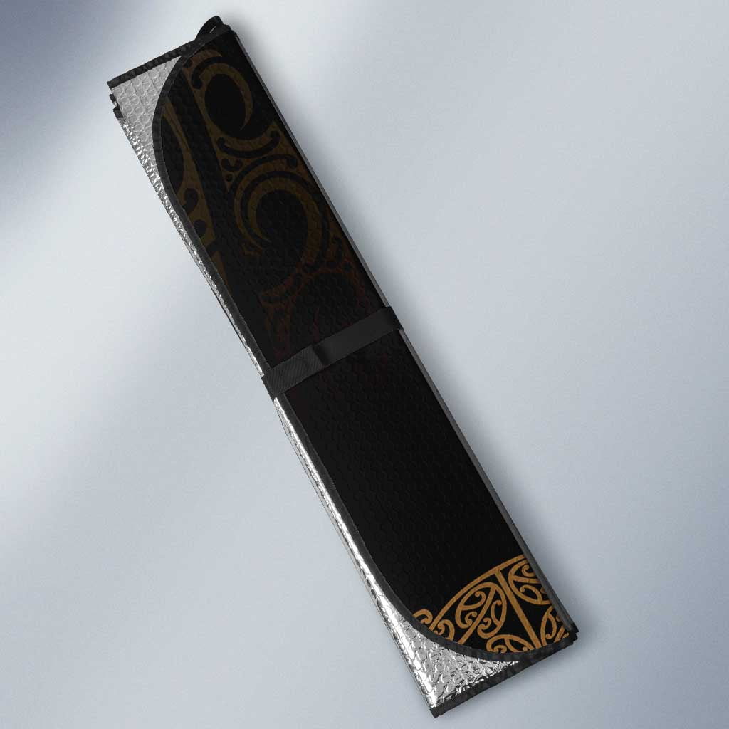 New Zealand Maori Kowhaiwhai Auto Sun Shade Parauri Maui and Mangopare - Polynesian Pride