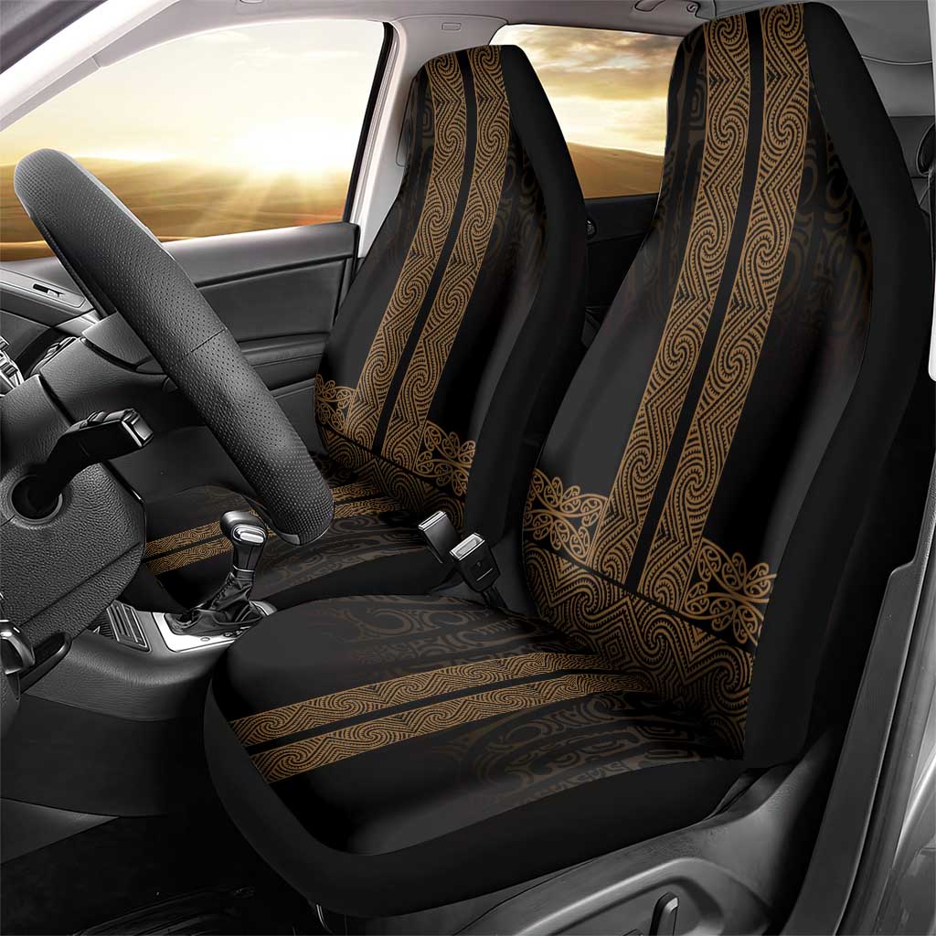 New Zealand Maori Kowhaiwhai Car Seat Cover Parauri Maui and Mangopare LT9 - Polynesian Pride