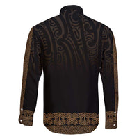 New Zealand Maori Kowhaiwhai Family Matching Long Sleeve Bodycon Dress and Hawaiian Shirt Parauri Maui and Mangopare LT9 - Polynesian Pride
