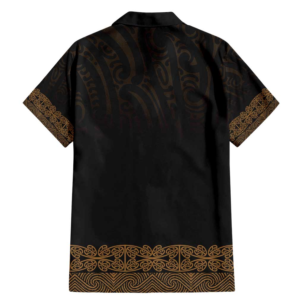 New Zealand Maori Kowhaiwhai Family Matching Off Shoulder Maxi Dress and Hawaiian Shirt Parauri Maui and Mangopare LT9 - Polynesian Pride