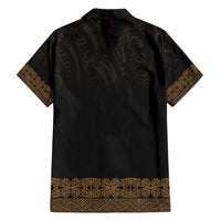 New Zealand Maori Kowhaiwhai Family Matching Puletasi and Hawaiian Shirt Parauri Maui and Mangopare LT9 - Polynesian Pride