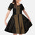 New Zealand Maori Kowhaiwhai Family Matching Short Sleeve Bodycon Dress and Hawaiian Shirt Parauri Maui and Mangopare