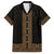 New Zealand Maori Kowhaiwhai Family Matching Short Sleeve Bodycon Dress and Hawaiian Shirt Parauri Maui and Mangopare