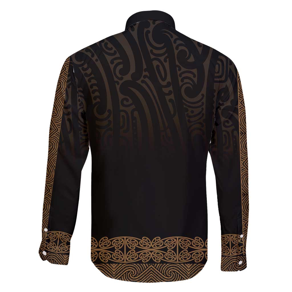 New Zealand Maori Kowhaiwhai Family Matching Short Sleeve Bodycon Dress and Hawaiian Shirt Parauri Maui and Mangopare LT9 - Polynesian Pride