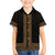 New Zealand Maori Kowhaiwhai Family Matching Short Sleeve Bodycon Dress and Hawaiian Shirt Parauri Maui and Mangopare