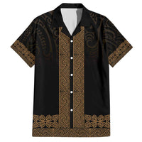 New Zealand Maori Kowhaiwhai Hawaiian Shirt Parauri Maui and Mangopare