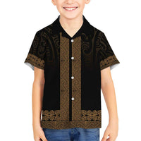 New Zealand Maori Kowhaiwhai Hawaiian Shirt Parauri Maui and Mangopare
