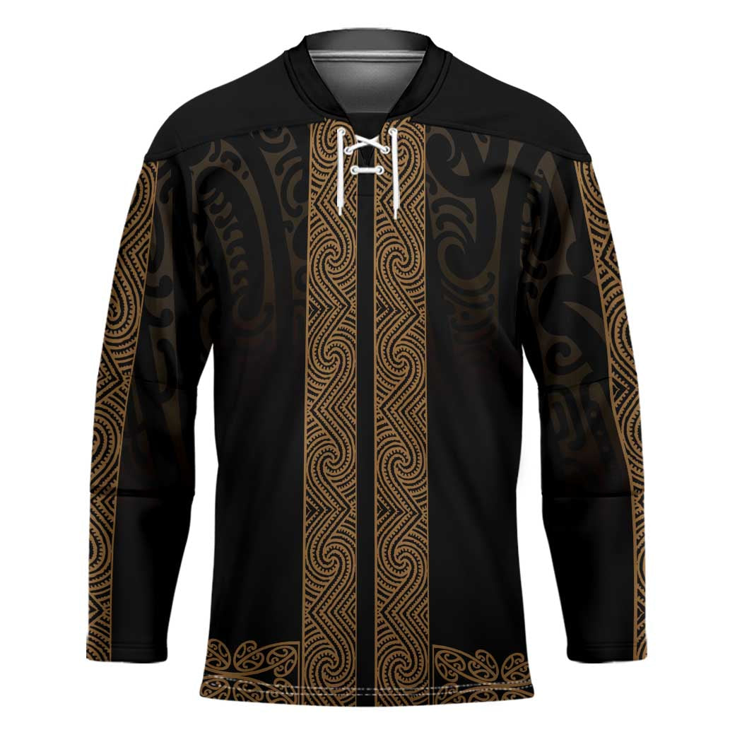 New Zealand Maori Kowhaiwhai Hockey Jersey Parauri Maui and Mangopare - Polynesian Pride