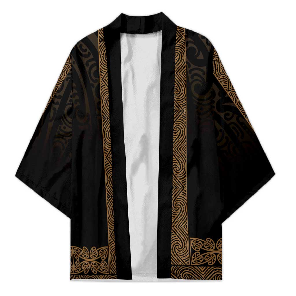 New Zealand Maori Kowhaiwhai Kimono Parauri Maui and Mangopare - Polynesian Pride