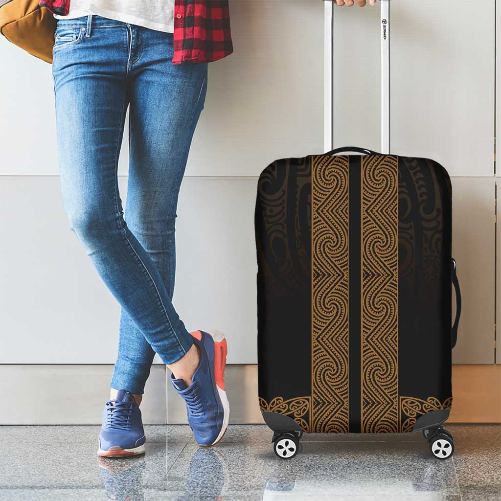 New Zealand Maori Kowhaiwhai Luggage Cover Parauri Maui and Mangopare LT9 - Polynesian Pride