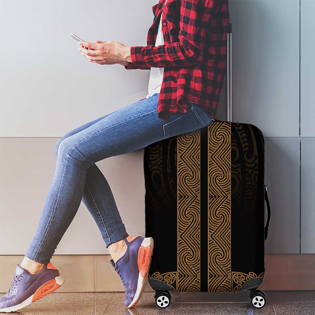 New Zealand Maori Kowhaiwhai Luggage Cover Parauri Maui and Mangopare LT9 - Polynesian Pride