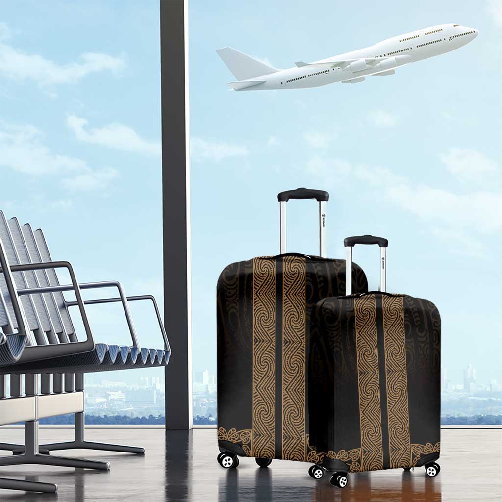 New Zealand Maori Kowhaiwhai Luggage Cover Parauri Maui and Mangopare LT9 - Polynesian Pride
