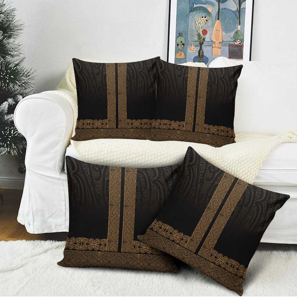 New Zealand Maori Kowhaiwhai Pillow Cover Parauri Maui and Mangopare - Polynesian Pride