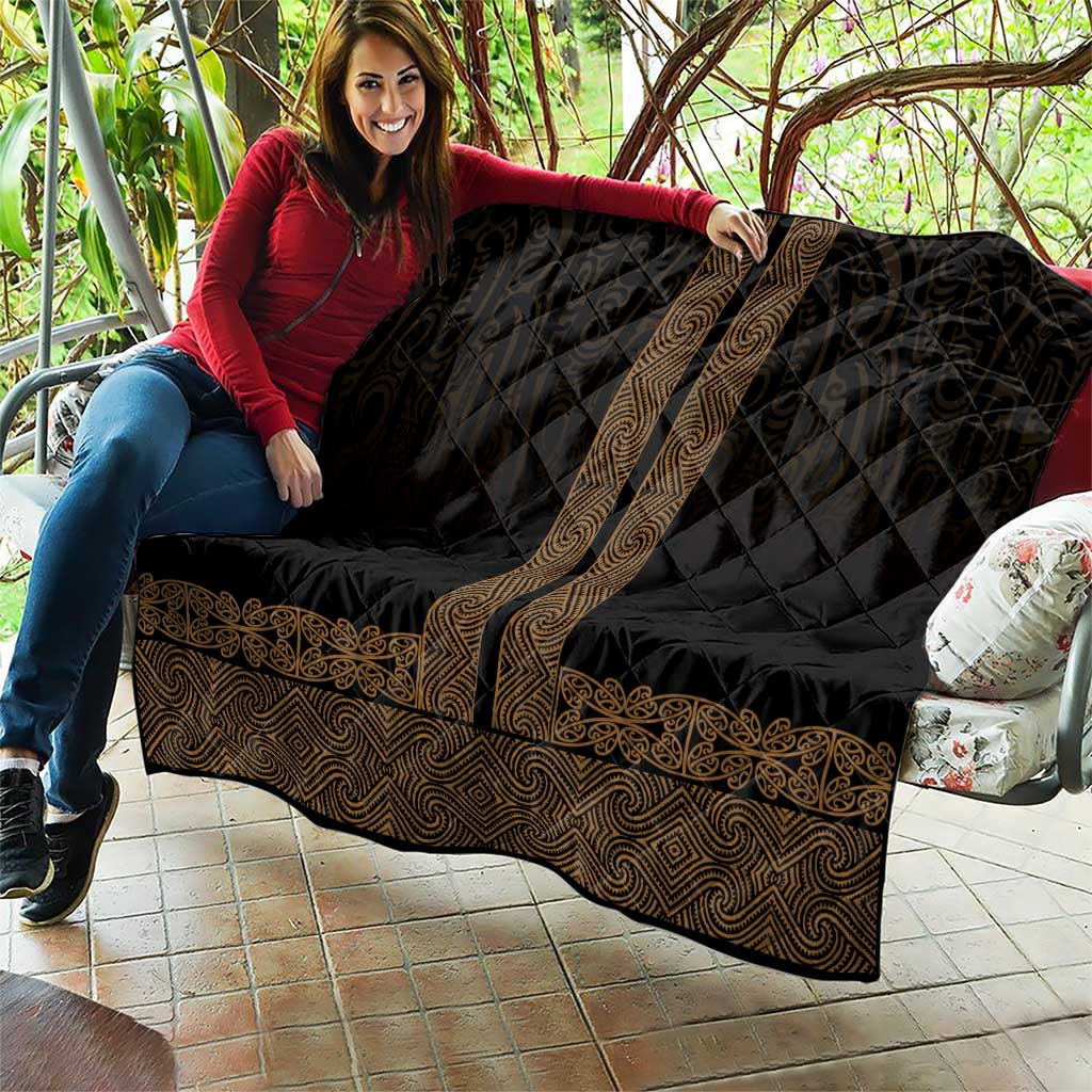 New Zealand Maori Kowhaiwhai Quilt Parauri Maui and Mangopare