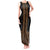 New Zealand Maori Kowhaiwhai Tank Maxi Dress Parauri Maui and Mangopare