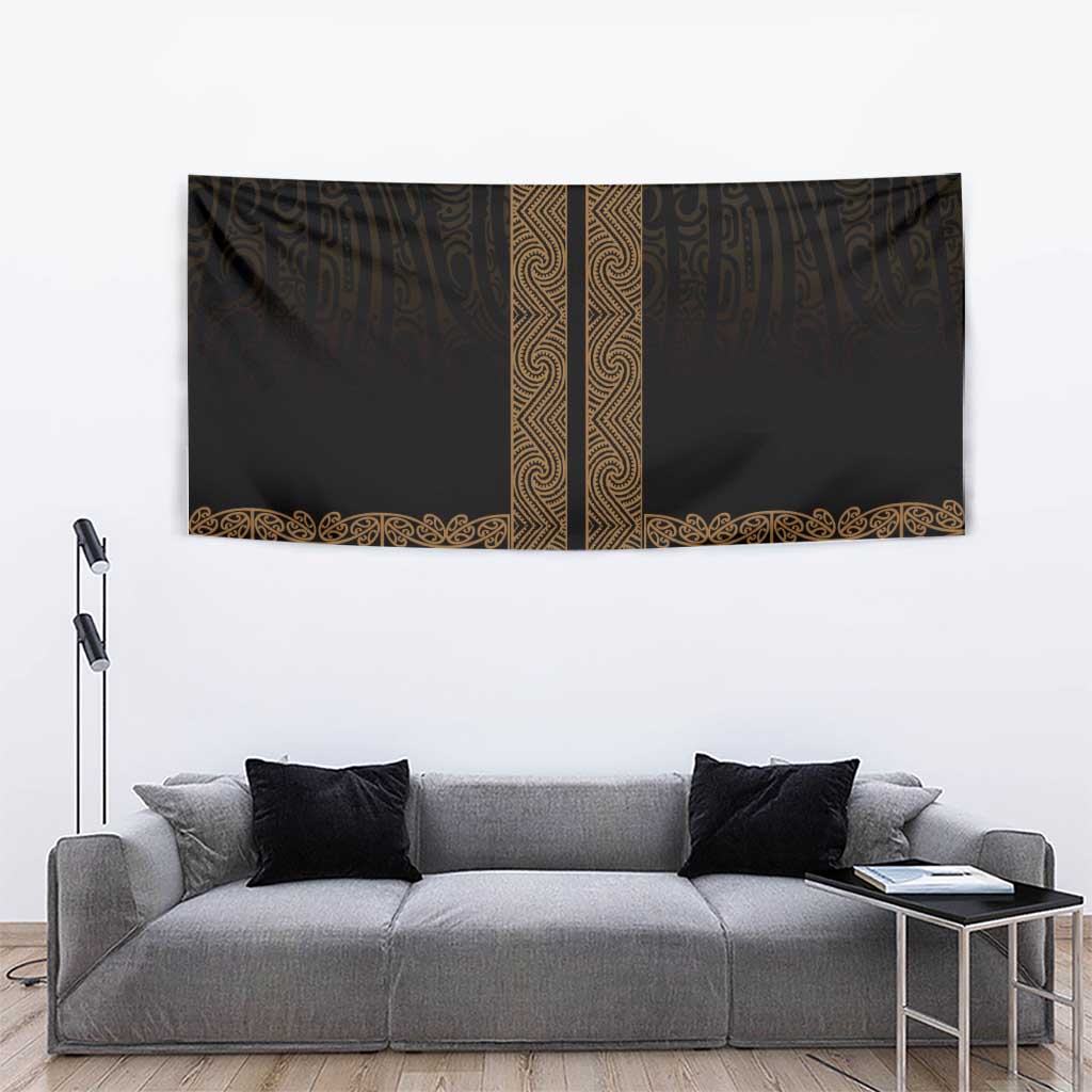 New Zealand Maori Kowhaiwhai Tapestry Parauri Maui and Mangopare