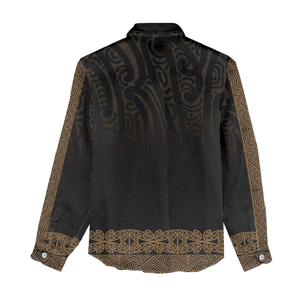 New Zealand Maori Kowhaiwhai Women Casual Shirt Parauri Maui and Mangopare LT9 - Polynesian Pride