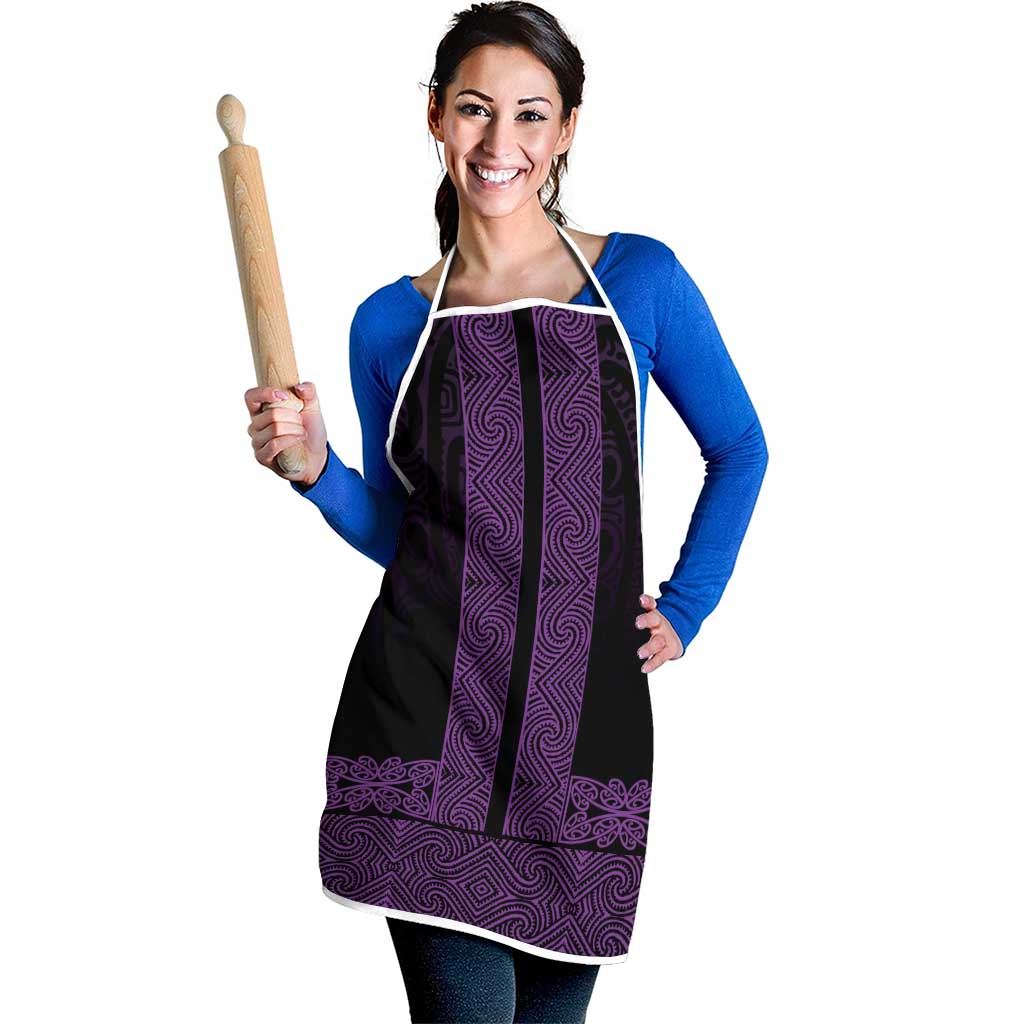 New Zealand Maori Kowhaiwhai Apron Waiporoporo Maui and Mangopare - Polynesian Pride