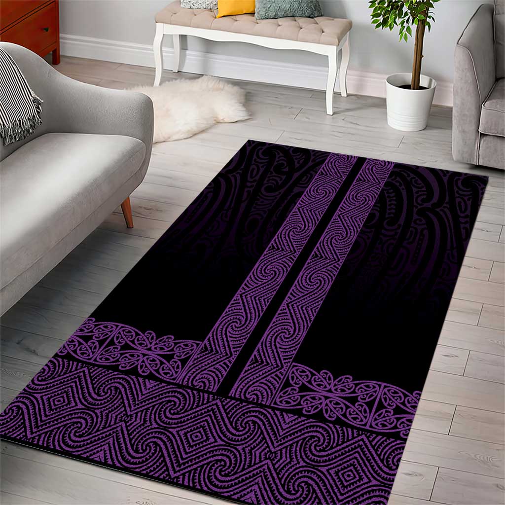 New Zealand Maori Kowhaiwhai Area Rug Waiporoporo Maui and Mangopare LT9 - Polynesian Pride