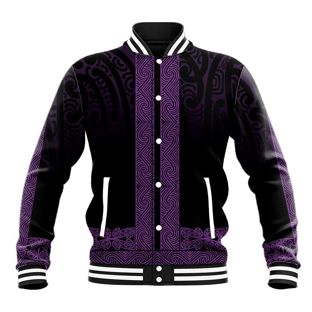 New Zealand Maori Kowhaiwhai Baseball Jacket Waiporoporo Maui and Mangopare