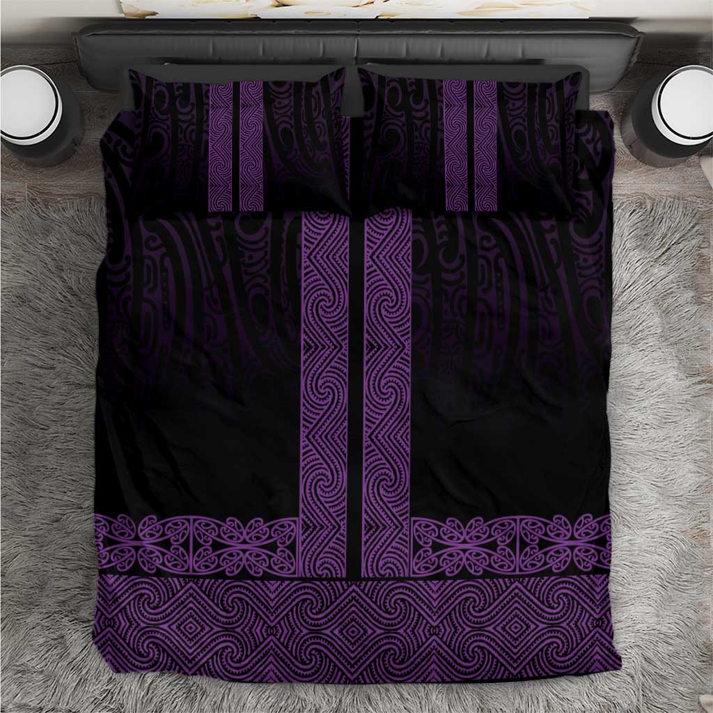 New Zealand Maori Kowhaiwhai Bedding Set Waiporoporo Maui and Mangopare