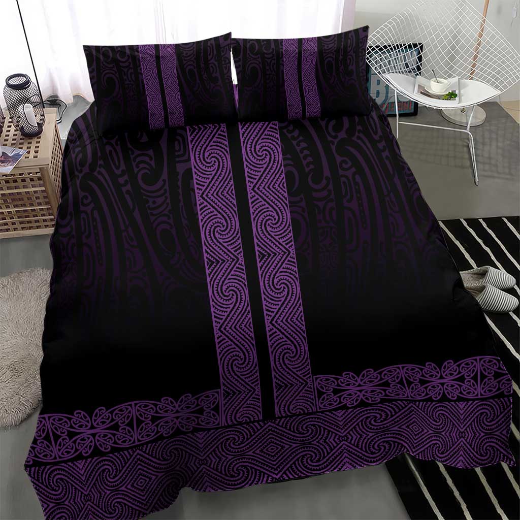 New Zealand Maori Kowhaiwhai Bedding Set Waiporoporo Maui and Mangopare