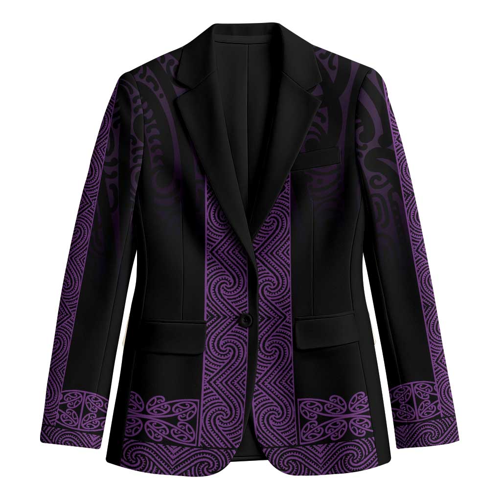 New Zealand Maori Kowhaiwhai Blazer Waiporoporo Maui and Mangopare - Polynesian Pride