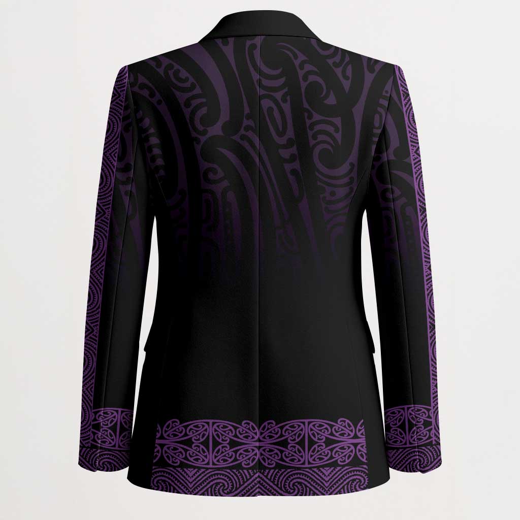 New Zealand Maori Kowhaiwhai Blazer Waiporoporo Maui and Mangopare - Polynesian Pride
