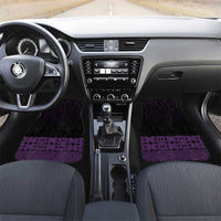 New Zealand Maori Kowhaiwhai Car Mats Waiporoporo Maui and Mangopare LT9 Set 2pcs - Front Purple - Polynesian Pride