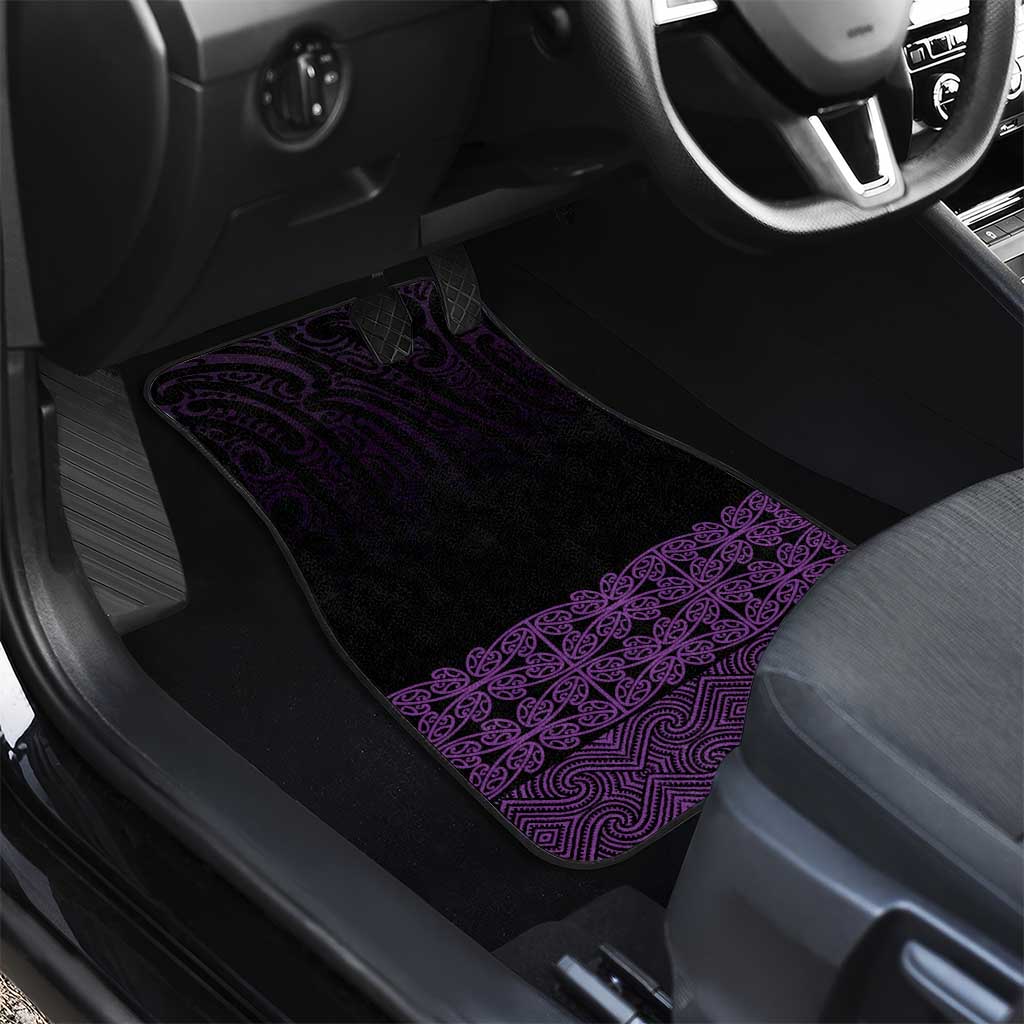 New Zealand Maori Kowhaiwhai Car Mats Waiporoporo Maui and Mangopare LT9 - Polynesian Pride
