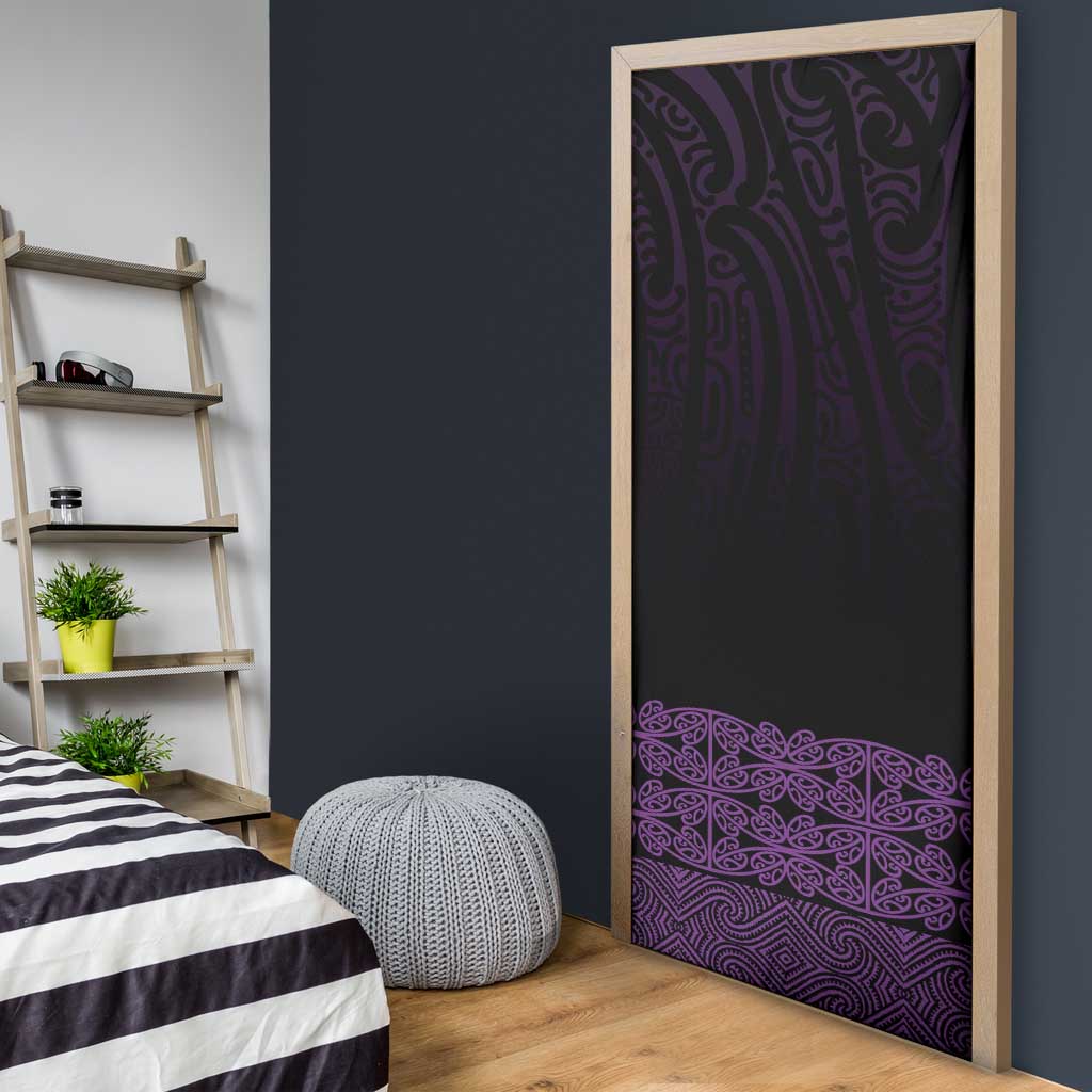 New Zealand Maori Kowhaiwhai Door Cover Waiporoporo Maui and Mangopare LT9 - Polynesian Pride