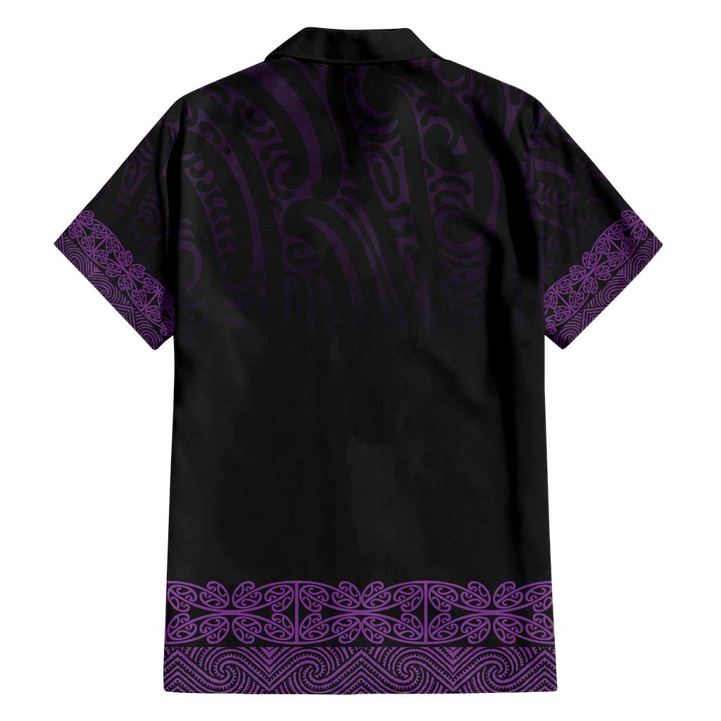 New Zealand Maori Kowhaiwhai Family Matching Puletasi and Hawaiian Shirt Waiporoporo Maui and Mangopare LT9 - Polynesian Pride