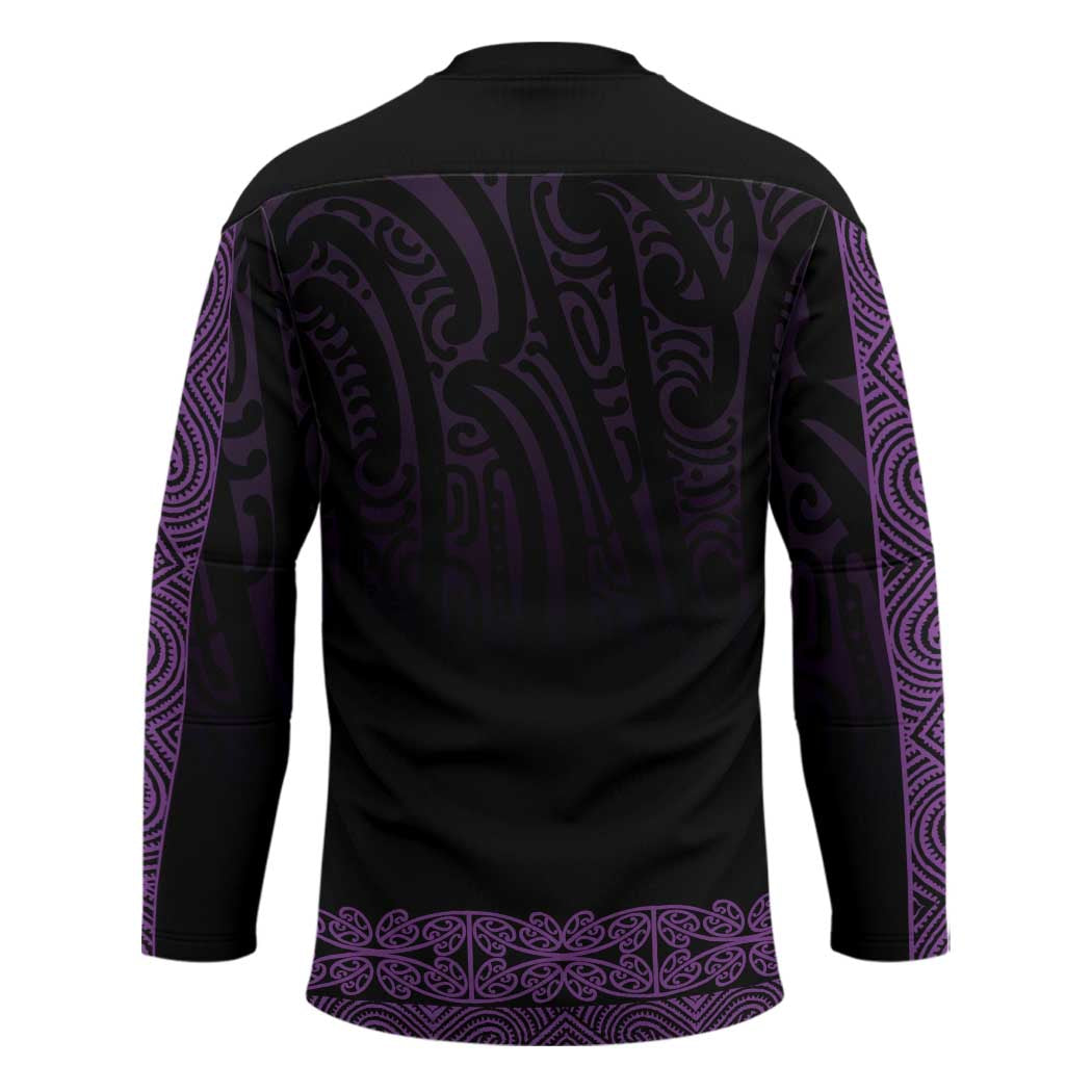 New Zealand Maori Kowhaiwhai Hockey Jersey Waiporoporo Maui and Mangopare LT9 - Polynesian Pride