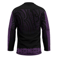 New Zealand Maori Kowhaiwhai Hockey Jersey Waiporoporo Maui and Mangopare LT9 - Polynesian Pride