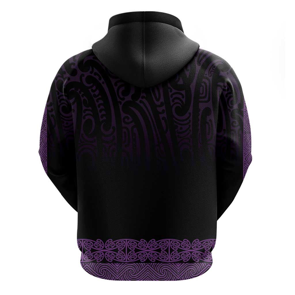 New Zealand Maori Kowhaiwhai Hoodie Waiporoporo Maui and Mangopare LT9 - Polynesian Pride