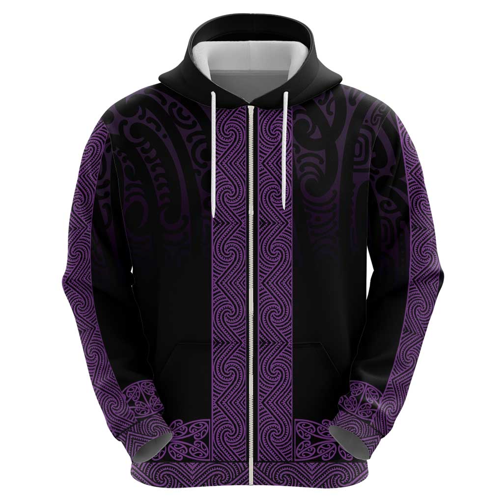 New Zealand Maori Kowhaiwhai Hoodie Waiporoporo Maui and Mangopare LT9 - Polynesian Pride