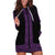 New Zealand Maori Kowhaiwhai Hoodie Dress Waiporoporo Maui and Mangopare