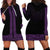 New Zealand Maori Kowhaiwhai Hoodie Dress Waiporoporo Maui and Mangopare