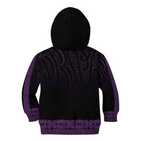 New Zealand Maori Kowhaiwhai Kid Hoodie Waiporoporo Maui and Mangopare LT9 - Polynesian Pride