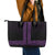 New Zealand Maori Kowhaiwhai Leather Tote Bag Waiporoporo Maui and Mangopare