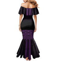 New Zealand Maori Kowhaiwhai Mermaid Dress Waiporoporo Maui and Mangopare LT9 - Polynesian Pride
