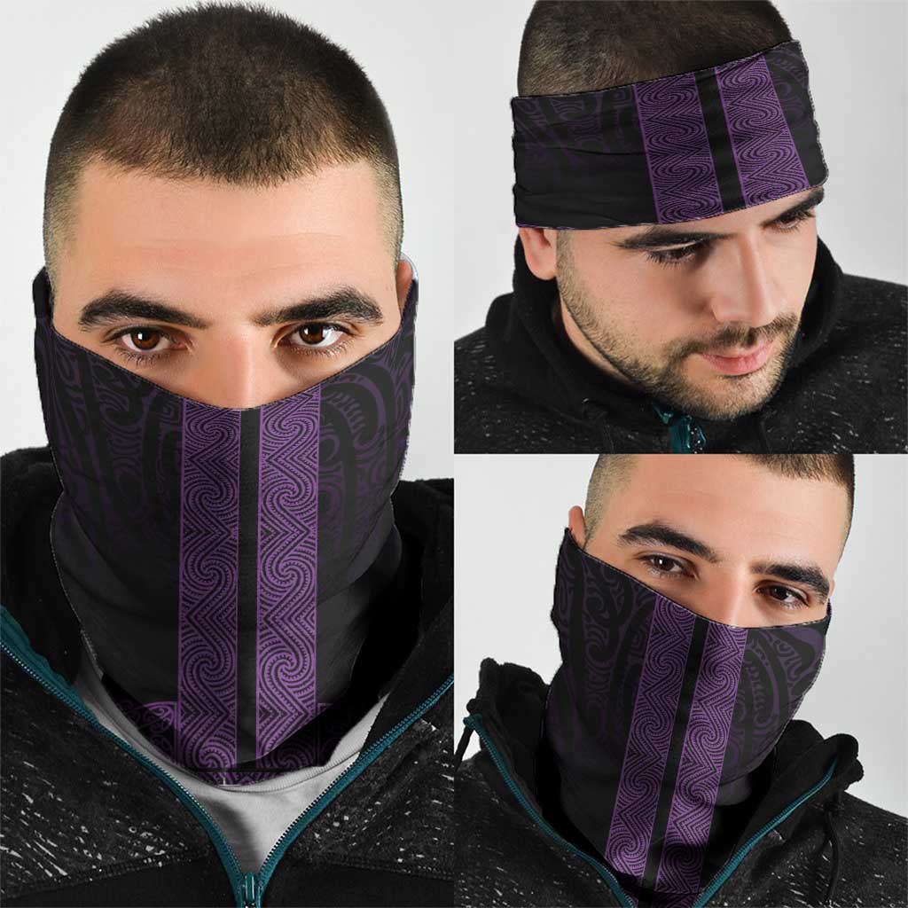 New Zealand Maori Kowhaiwhai Neck Gaiter Waiporoporo Maui and Mangopare LT9 - Polynesian Pride