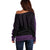 New Zealand Maori Kowhaiwhai Off Shoulder Sweater Waiporoporo Maui and Mangopare